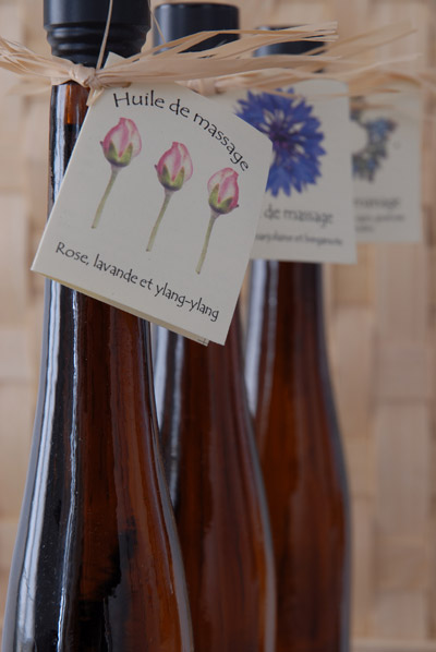 Huile sensuelle (rose, lavande et ylang-ylang)